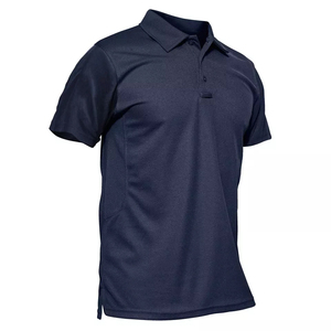 Men's Short Sleeve Polo Shirts Quick Dry Pique Cotton Summer Short Sleeve plain polo shirts - Product Image 1