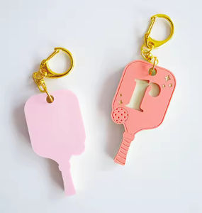 Porte-clés Raquette de Pickleball en Caoutchouc Personnalisé de Haute Qualité - Matériau Durable, Taille Personnalisée, Option Cadeau - Product Image 1