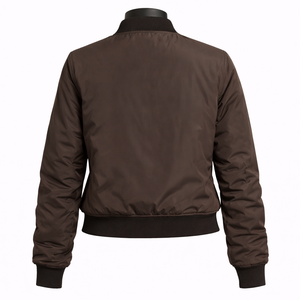 Blouson Bomber Femme Décontracté et Streetwear avec Fermeture Éclair, Manches Longues, Respirant, Chaud pour l'Hiver – Vente en Gros - Product Image 2