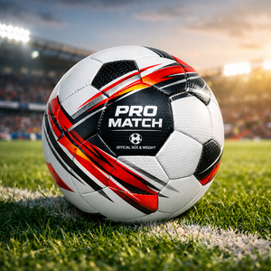 Ballon de football personnalisé de qualité supérieure, durable, taille officielle, en cuir souple, thermocollé, motif dessin animé, pour entraînement extérieur, emballage personnalisé - Product Image 2