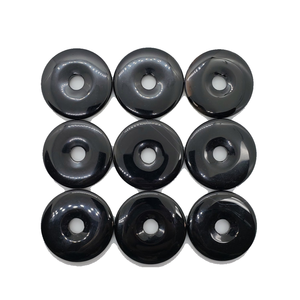 Natural Crystal Donuts <b>Black</b> agate Crystal Stone Donut Gemstone Stone Crystal Reiki Gemstones Healing Donuts Agate - Product Image 4
