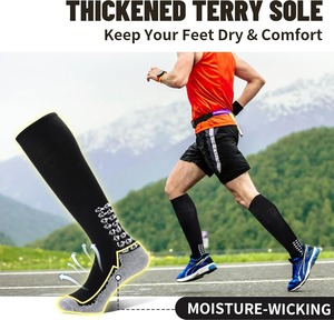 <b>Custom</b> Knee High <b>Grip</b> Soccer <b>Socks</b> Non Slip Cushioned Football Basketball Team Sports <b>Socks</b> For Men Women OEM ODM Wholesale - Product Image 4
