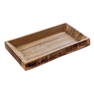 Bandeja Decorativa de Madera Maciza - Bandeja Rectangular Multifuncional para Servir Desayunos en Restaurantes y Hoteles - Product Image 1