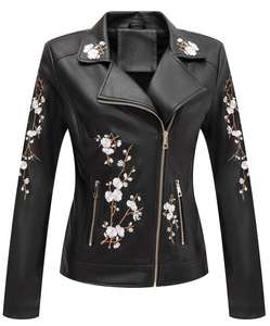 Unique Style Faux <b>Leather</b> Quilted Breathable <b>Long</b> Sleeve <b>Women's</b> Winter Motorcycle <b>Jacket</b> Customizable High Quality Windproof - Product Image 3
