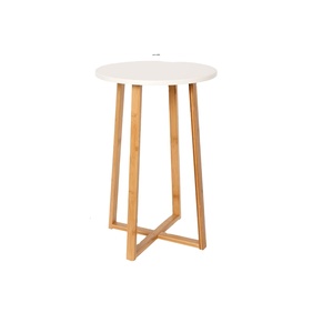 Modern Style <b>Round</b> Wood <b>Side</b> End <b>Table</b> for Dining Bedroom Balcony or Family Office-Wholesale Price - Product Image 1