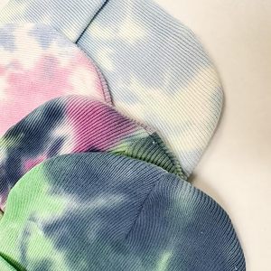 <b>WOMEN</b> Tie Dye Winter <b>Beanies</b> Hat Custom logo Embroidery Label Rib <b>Beanies</b> for Men <b>Women</b> and Kids - Product Image 2