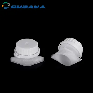 33mm customized plastic spout and cap for food chemical sauce cosmetic packaging Big Liquid Pouch