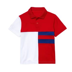 Polo à manches courtes de haute qualité, respirant, taille plus, couleur personnalisable, 100% polyester, pour les élèves, les garçons, les enfants - Product Image 1