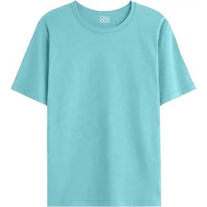 เสื้อยืดคอกลมสีพื้นคลาสสิกสำหรับผู้ชาย ดีไซน์เรียบง่าย ระบายอากาศได้ดี ผลิตจากผ้าโพลีเอสเตอร์/คอตตอน เป็นมิตรต่อสิ่งแวดล้อม เหมาะสำหรับใส่ลำลองทุกวัน - Product Image 3