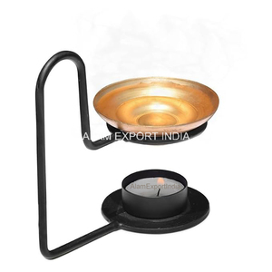 Newest Stylish Lumiere Pine Scented Brass Essential <b>Oil</b> Burner For Home Decorate Daily Use Fragrance <b>Oil</b> Diffuser Iron Burner - Product Image 2