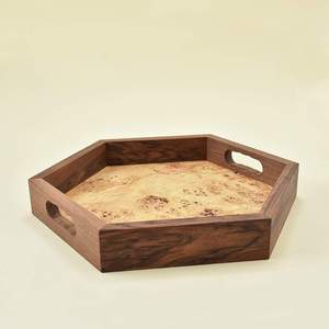 Plateau en bois avec impression émaillée, plateau de service pour le petit-déjeuner, plateau de rangement, plateau en bois MDF pour la décoration de table à la maison - Product Image 6