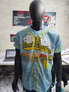 Camisa de Béisbol de Primera Calidad con Botones, Marca Privada con Diseño Personalizado por Sublimación, Transpirable y Duradera, Precio Económico, Gran Venta - Product Image 2