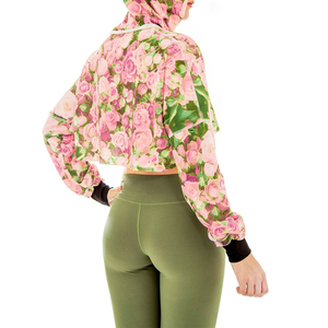 Wholesale 2026 Winter Hooded <b>Crop</b> <b>Top</b> Hoodies for Women Custom Cotton Knitted Printed <b>Y2K</b> Style Quick Dry Eco-Friendly - Product Image 4