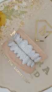 เครื่องประดับฮิปฮอป กริลล์ฟัน  925 เงินสเตอร์ลิง โรสโกลด์ ประดับเพชรแล็บโกรว์ - Product Image 4