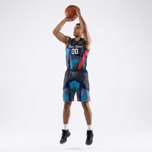 Groothandel op maat gemaakte gesublimeerde basketbaluniformen, ademende Dry Fit mesh jersey en shorts set, OEM ODM heren, jeugd, kinderen - Product Image 2
