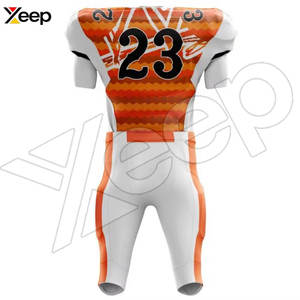 Service OEM, conception personnalisée, uniforme de football américain respirant en polyester, vêtements d'entraînement, nouveau style, haute qualité, transfert thermique - Product Image 6