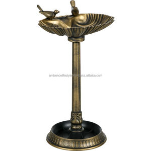 Bain d'oiseaux en métal unique pour la décoration du jardin, accessoire extérieur, matériau durable, revêtement résistant à la rouille, pour l'alimentation des oiseaux. - Product Image 5