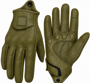 Gants de motocross unisexes en cuir véritable personnalisés, réfléchissants, pour moto tout-terrain, qualité supérieure, OEM ODM, faible MOQ - Product Image 5