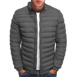 High Quality Casual Men's Plus Size Ski Jacket Customizable Stand Windproof <b>Waterproof</b> Breathable Eco-Friendly Puffer Design - Product Image 1