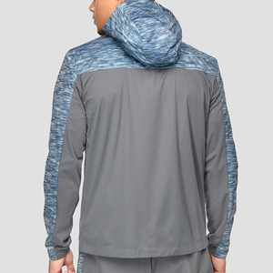 Custom OEM Unisex Two-Tone Space-Dye Hooded Athletic Windbreaker <b>Jacket</b> Lightweight <b>Reflective</b> Activewear <b>Running</b> Sportswear - Product Image 6