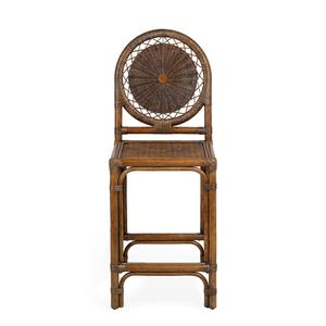 Wholesale New Arrival Best Price Eco Friendly Dark Finish Handmade Rattan Bar Chair For Commercial Use From Vietnam Manufacturer - Product Image 3