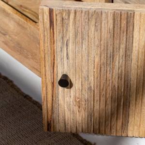 Mueble para TV Vandana Lunaris Stellar con Puertas de Listones de Madera, Consola de Entretenimiento Moderna de Madera Sólida - Product Image 2