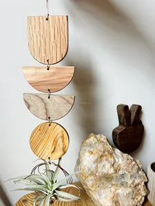 Medallón de pared de madera moderno con diseño de panel 3D, colgante de pared decorativo o máscara, perfecto para el hogar o la oficina - Product Image 5