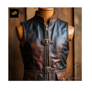 Chaleco de Cuero Genuino Champ King para Mujer, Clásico, Duradero, Elegante y Atemporal - Product Image 1