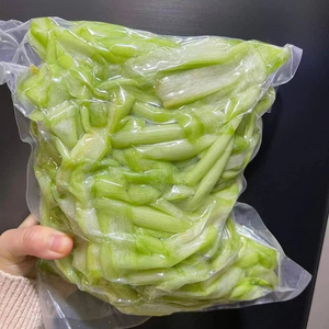 Wholesale IQF Frozen Alocasia Yunnanensis Colocasia Stem Cuts | OEM Frozen Sliced Packs ANGLE - Product Image 1