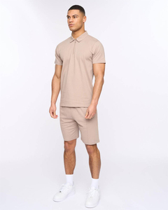 New Summer Fashion Casual Breathable Tracksuit Men's cotton Co ord <b>set</b> Streetwear custom logo 2 Piece Custom T-shirt Shorts <b>Set</b> - Product Image 1