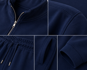 Survêtement d'hiver décontracté pour femme avec logo personnalisé, grandes tailles, fermeture à cordon, 100 % coton respirant, sweat-shirt et pantalon de survêtement - Product Image 6