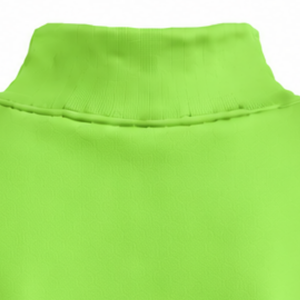 Lime Green Women Turtleneck Sweatshirt Long Sleeve <b>Pullover</b> Loose Fit Fleece High Neck Casual Winter Streetwear Fashion <b>Jumper</b> - Product Image 4