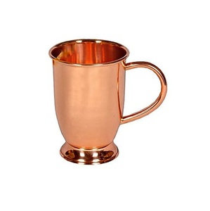 Taza de cobre con asa, diseño vintage, de doble pared, para beber, para comedor - Product Image 2