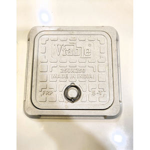 Couvercle de manhole en PRF à prix bas, fourni directement par l'usine, couvercle de drainage en composite renforcé de fibre de verre avec cadre pour drainage des eaux usées - Product Image 5