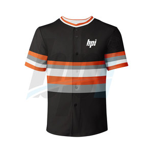 Button <b>Down</b> Solid Color Baseball Jersey Factory Direct Supply Short Sleeve Baseball Jersey - Product Image 5