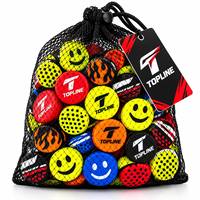 Amortisseurs de vibrations pour raquettes de tennis Topline, lot de 2, jaune et rouge, emballage blister, accessoire pour raquettes de tennis