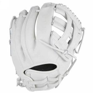 Guantes de Béisbol y Sóftbol de Piel de Cerdo Personalizados de Alta Calidad al por Mayor, Duraderos para Lanzadores Zurdos/Diestros, Blancos Sólidos con Cierre de Gancho y Bucle 2026 - Product Image 1