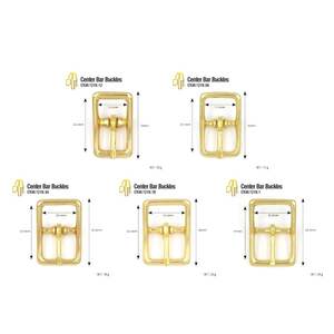 Gancho a presión de latón de estilo profesional con anillos de rodillos Dees Perno giratorio de ojo redondo impermeable Broches de barra central Hebillas - Product Image 1
