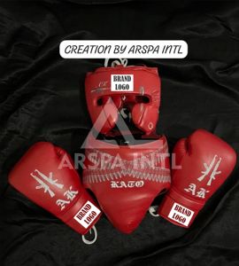 Set de Boxeo Profesional de Piel Genuina de Vacuno Estilo Ganador, Fabricado en Fábrica, con Estampado AK47 para Sparring - Product Image 6