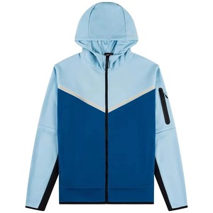 Survêtement décontracté à capuche pour femme, 2 pièces, en molleton color block, 100 % coton, coupe ample et respirant - Product Image 3