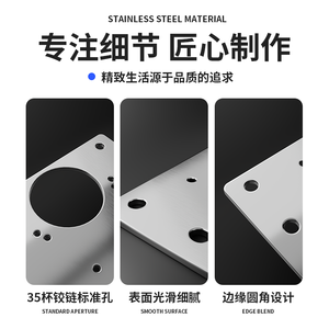 Cabinet <b>Door</b> Hinge Repair <b>Plate</b> Stainless Steel Reinforcement Tool for Wardrobe Furniture Hinges Easy Installation Fixing <b>Plate</b> - Product Image 3