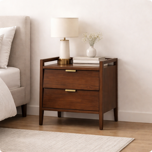 Best Seller Solid Wood Nightstand Vintage Style Wooden Bedroom Furniture For Hotel Oak/<b>Pine</b>/Acacia Solid Wood Vietnam - Product Image 2