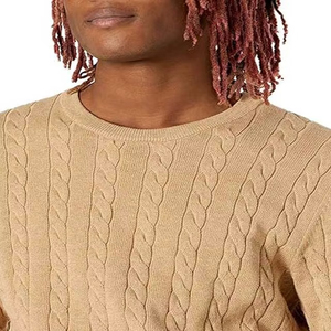 Ropa para Hombre, Suéteres de Punto Trenzado, Cuello Redondo, Manga Larga, Ropa Deportiva Informal de Invierno, Suéteres de Lana Transpirable para Hombre - Product Image 6