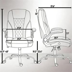 Sedia da Ufficio Girevole Marrone Scuro per Computer e Studio - Product Image 6