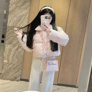 Unique Design <b>Ladies</b> Fashion Safari <b>Jacket</b> Corduroy Plaid Waterproof Double Breasted Button Winter Coat - Product Image 2