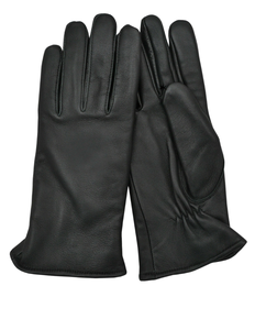 Gants d'hiver unisexes en peau de mouton écologiques, noirs, personnalisables, coupe-vent et chauds, pour usage quotidien en extérieur (vente en gros) - Product Image 4