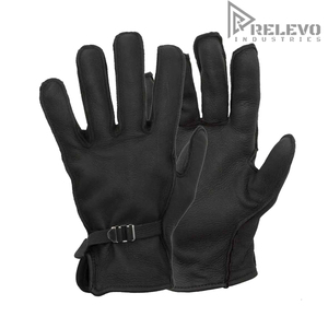 Guantes de Cuero Genuino de Alta Calidad, Unisex, Suaves, Cómodos, Transpirables, con Logotipo Personalizado Disponible en la Parte Delantera y Trasera para Cierre Completo - Product Image 1