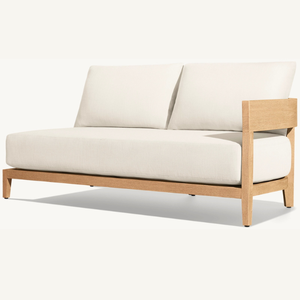 Muebles de sofá de madera de teca para dos personas, duraderos para uso en exteriores e interiores, al mejor precio. - Product Image 2