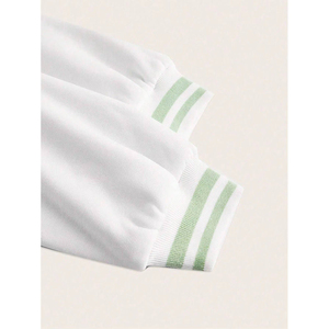 Veste courte de style varsity pour femme en polyester/coton, qualité supérieure, veste courte de style varsity pour l'hiver, logo personnalisé, prix de gros, OEM - Product Image 3