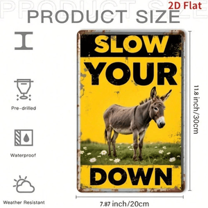 CIFbuy Targa in Alluminio Stile Rustico Vintage 8x12 Pollici, Decorazione Murale in Legno per Casa, Bar, Cucina, Stile Fattoria, per TikTok e Temu - Product Image 5